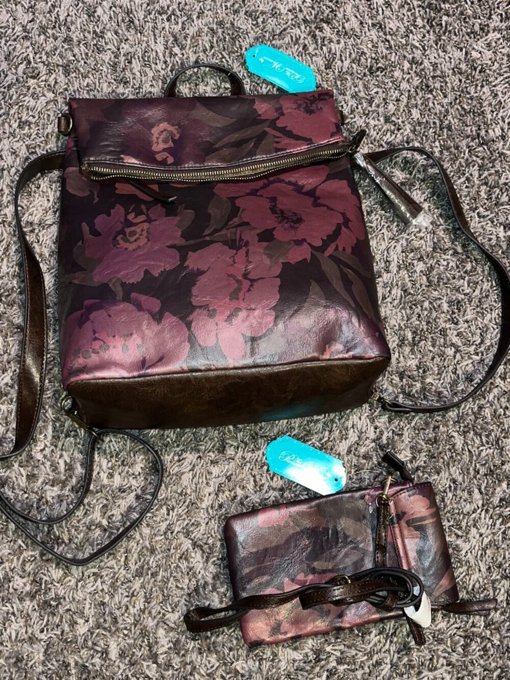 Pioneer woman back pack and crossbody bag NEW